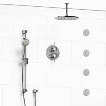 Riobel KIT#483EDTMC-6 - Type T/P (thermostatic/pressure balance) 3/4'' double coaxial system with hand shower ra