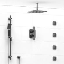 Riobel KIT#483EQC-6 - Type T/P (thermostatic/pressure balance) 3/4'' double coaxial system with hand shower ra