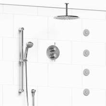 Riobel KIT#483GNC-6 - Type T/P (thermostatic/pressure balance) 3/4'' double coaxial system with hand shower ra