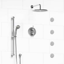 Riobel KIT#483GNC - Type T/P (thermostatic/pressure balance) 3/4'' double coaxial system with hand shower ra