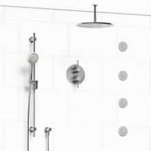 Riobel KIT#483MMRDJC-6 - Type T/P (thermostatic/pressure balance) 3/4'' double coaxial system with hand shower ra