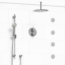 Riobel KIT#483MMRDLC-6 - Type T/P (thermostatic/pressure balance) 3/4'' double coaxial system with hand shower ra