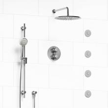 Riobel KIT#483MMRDXC - Type T/P (thermostatic/pressure balance) 3/4'' double coaxial system with hand shower ra