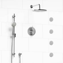 Riobel KIT#483PATMC - Type T/P (thermostatic/pressure balance) 3/4'' double coaxial system with hand shower ra