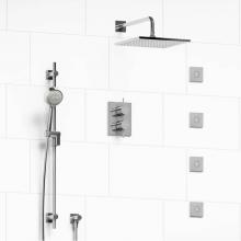 Riobel KIT#483PATQC - Type T/P (thermostatic/pressure balance) 3/4'' double coaxial system with hand shower ra