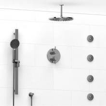 Riobel KIT#483PXTMC-6 - Type T/P (thermostatic/pressure balance) 3/4'' double coaxial system with hand shower ra