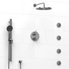 Riobel KIT#483PXTMC - Type T/P (thermostatic/pressure balance) 3/4'' double coaxial system with hand shower ra