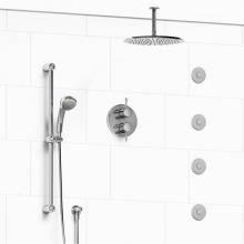Riobel KIT#483RTC-6 - Type T/P (thermostatic/pressure balance) 3/4'' double coaxial system with hand shower ra