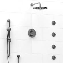 Riobel KIT#483RUTMC - Type T/P (thermostatic/pressure balance) 3/4'' double coaxial system with hand shower ra