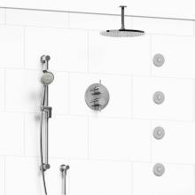 Riobel KIT#483SYTMC-6 - Type T/P (thermostatic/pressure balance) 3/4'' double coaxial system with hand shower ra