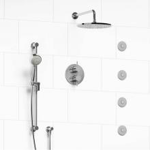 Riobel KIT#483SYTMC - Type T/P (thermostatic/pressure balance) 3/4'' double coaxial system with hand shower ra