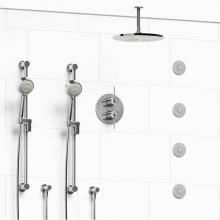 Riobel KIT#783CSTMC-6 - Type T/P (thermostatic/pressure balance) 3/4'' double coaxial system with 2 hand shower