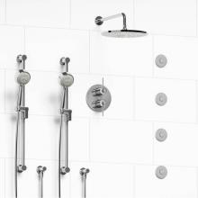 Riobel KIT#783CSTMC - Type T/P (thermostatic/pressure balance) 3/4'' double coaxial system with 2 hand shower
