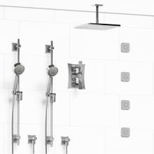 Riobel KIT#783EFC-6 - Type T/P (thermostatic/pressure balance) 3/4'' double coaxial system with 2 hand shower