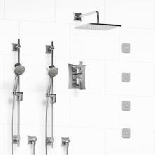 Riobel KIT#783EFC - Type T/P (thermostatic/pressure balance) 3/4'' double coaxial system with 2 hand shower
