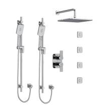  KIT#783FRC - Type T/P (thermostatic/pressure balance)  3/4'' double coaxial system with 2 hand shower