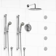 Riobel KIT#783GNC - Type T/P (thermostatic/pressure balance) 3/4'' double coaxial system with 2 hand shower