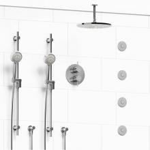 Riobel KIT#783PATMC-6 - Type T/P (thermostatic/pressure balance) 3/4'' double coaxial system with 2 hand shower