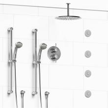 Riobel KIT#783RTC-6 - Type T/P (thermostatic/pressure balance) 3/4'' double coaxial system with 2 hand shower