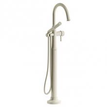  MMRD39JBN - 2-way Type T (thermostatic) coaxial floor-mount tub filler with handshower