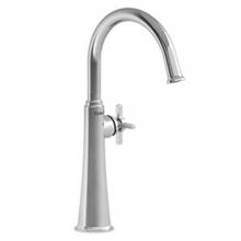Riobel MMRDL01+BK-10 - Momenti? Single Handle Tall Lavatory Faucet with C-Spout