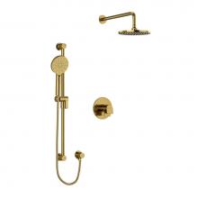 Riobel KIT323ODBG - Type T/P (thermostatic/pressure balance) 1/2'' coaxial 2-way system with hand shower and