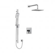 Riobel KIT323PFTQC - Type T/P (Thermostatic/Pressure Balance) 1/2'' Coaxial 2-Way System With Hand Shower And