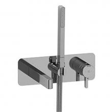 Riobel PX21C - Wall-mount Type T/P (thermo/pressure balance) coaxial tub filler with handshower