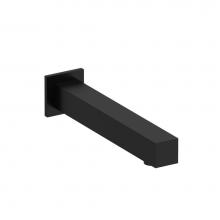 Riobel R885BK - Square wall-mount tub spout