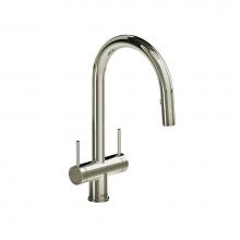  AZ801PN - Azure™ Two Handle Pull-Down Kitchen Faucet With C-Spout