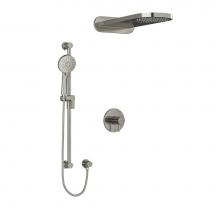  KIT2745SYTMBN - Type T/P (thermostatic/pressure balance) 1/2'' coaxial 3-way system with hand shower rai