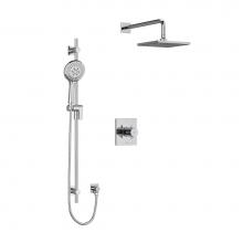 Riobel KIT323PATQ+C-6 - Type T/P (thermostatic/pressure balance) 1/2'' coaxial 2-way system with hand shower and