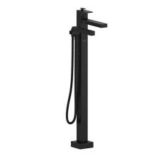 Riobel US39BK - 2-way Type T (thermostatic) coaxial floor-mount tub filler with hand shower
