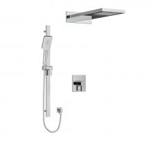 Riobel KIT2745PFTQC - Type T/P (Thermostatic/Pressure Balance) 1/2'' Coaxial 3-Way System With Hand Shower Rai