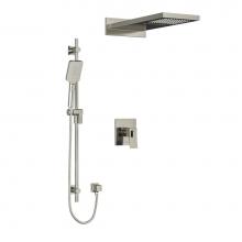  KIT2745ZOTQBN-EX - Type T/P (thermostatic/pressure balance) 1/2'' coaxial 3-way system with hand shower rai