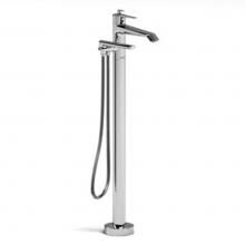 Riobel VY39C-EX - 2-way Type T (thermostatic) coaxial floor-mount tub filler with hand shower