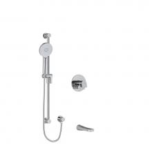  KIT1244ODC - 1/2'' 2-way Type T/P (thermostatic/pressure balance) coaxial system with spout and hand