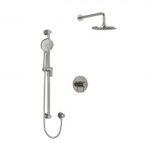  KIT323SYTMBN - Type T/P (thermostatic/pressure balance) 1/2'' coaxial 2-way system with hand shower and