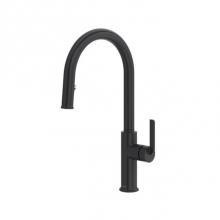 Riobel AU201BK - Authentica™ Pull-Down Kitchen Faucet With C-Spout