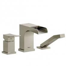  ZOOP16BN - 3-piece Type P (pressure balance) deck-mount tub filler open spout with handshower