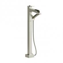 Riobel ZOOP37BN-EX - Floor-mount Type T/P (thermo/pressure balance) coaxial open spout tub filler w/ hand shower