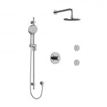 Riobel KIT3545PATM+C - Type T/P (thermostatic/pressure balance) 1/2'' coaxial 3-way system, hand shower rail, e
