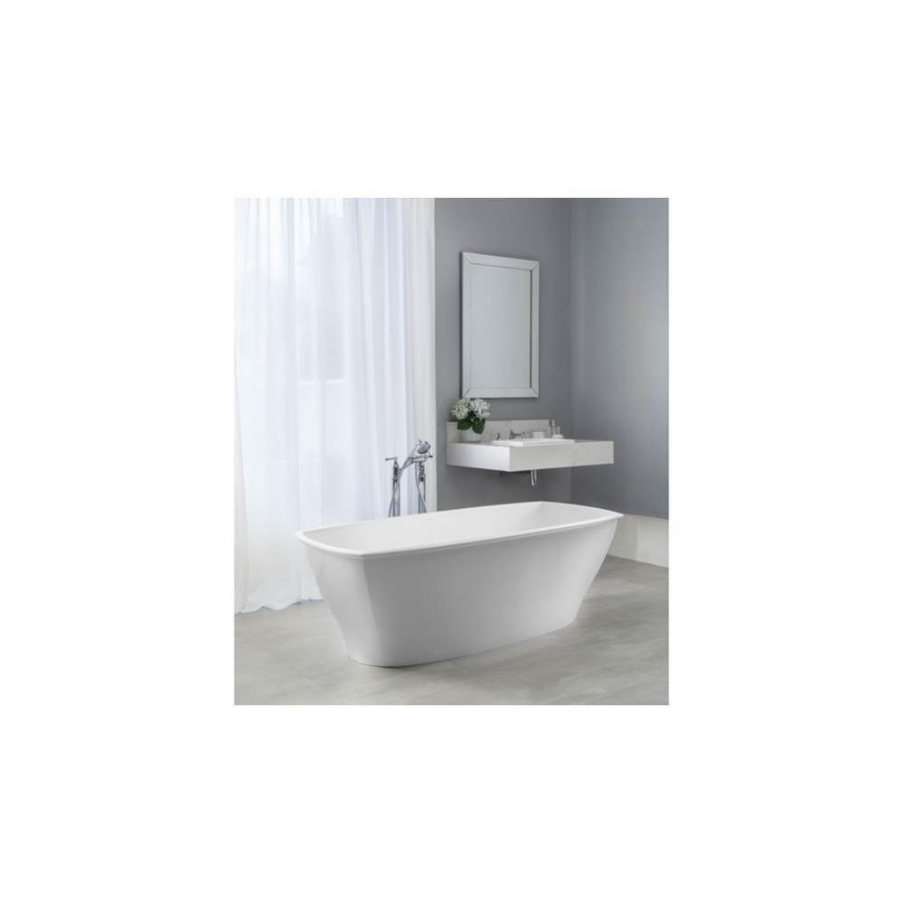 Pembroke freestanding tub with overflow. Paint
