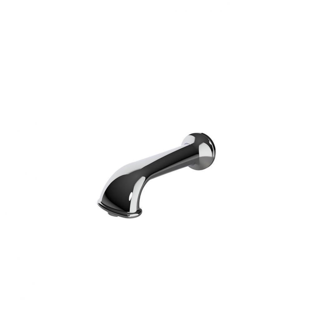 Wall mounted bath spout. Unlacquered