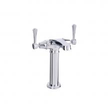Victoria And Albert FLO-11-PC - Deck mounted monobloc mixer with double lever. One hole. Polished