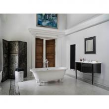 Victoria And Albert RIC-N-SW-OF + FT-RIC-SW - Richmond freestanding tub with overflow. ENGLISHCAST® scroll