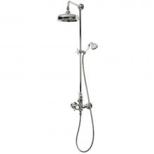 Victoria And Albert STA-20-BN - Thermostatic wall mounted shower mixer with handheld attachment. Brushed