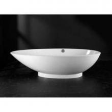 Victoria And Albert NAP-N-LH-xx-OF - Napoli freestanding ''egg-shaped'' tub with overflow on left side. Paint