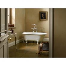 Victoria And Albert WES-N-SW-OF + FT-HAM-SW - Wessex freestanding tub with overflow. White ENGLISHCAST® Ball & Claw