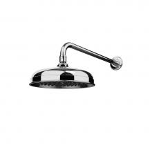 Victoria And Albert STA-41-BN - Wall mounted fixed shower head and arm. Brushed